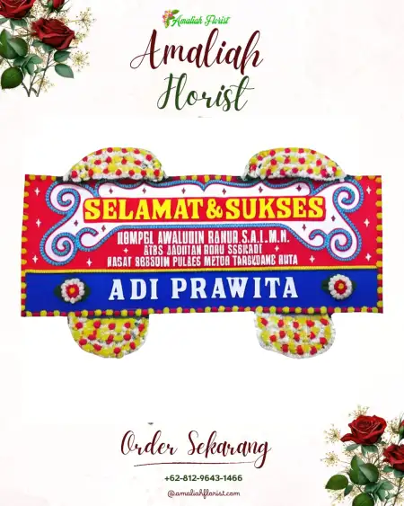 Papan Bunga Ucapan Selamat Kimaam
